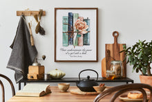 Load image into Gallery viewer, RBG Quote Print: Never underestimate the power of a girl with a book