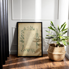 Load image into Gallery viewer, Pater Noster Prayer Print: Our Father Prayer Print, Latin Lord's Prayer
