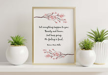 Load image into Gallery viewer, Rilke Poem Art Print: "Let everything happen to you..." - Framed & Unframed