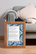 Load image into Gallery viewer, I carry your heart (I carry it in my heart) E.E. Cummings Poem - Anniversary Gift, Poem About Love - Physical Art Print Without Frame