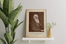 Load image into Gallery viewer, Charles Darwin Quote It is not the strongest of the species that survives... the most adaptable to change - Framed & Unframed Options
