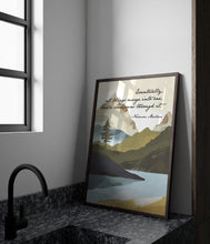 Load image into Gallery viewer, Norman Maclean Quote Print A River Runs Through It "Eventually, all things merge into one"