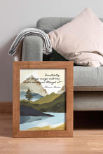 Load image into Gallery viewer, Norman Maclean Quote Print A River Runs Through It "Eventually, all things merge into one"