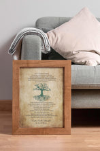 Load image into Gallery viewer, Wedding Reading "One Tree Not Two" Captain Corelli Mandolin, Love is a temporary madness wedding poem wall art - Framed And Unframed Options