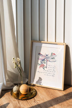 Load image into Gallery viewer, Outlander Skye Boat Song Print Dragonfly: "Sing me a song of a lass that is gone..."