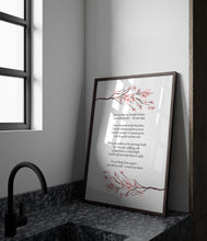 Load image into Gallery viewer, Memorial Poem Print: "I Give You This One Thought to Keep"