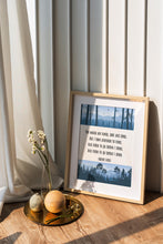 Load image into Gallery viewer, Robert Frost Poetry Print: Stopping by Woods on a Snowy Evening