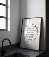 Load image into Gallery viewer, EE Cummings Quote Print: Trust Your Heart, Bookish Gifts