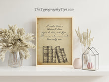 Load image into Gallery viewer, A Reader Lives a Thousand Lives Before He Dies Quote About Reading - Reading Nook Decor Framed & Unframed Options