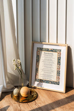 Load image into Gallery viewer, Desiderata Poem Print, William Morris Art, Max Ehrmann Poetry Wall Art