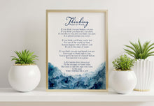 Load image into Gallery viewer, Thinking Poem Print by Walter D. Wintle