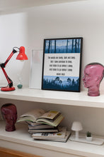 Load image into Gallery viewer, Robert Frost Poetry Print: Stopping by Woods on a Snowy Evening