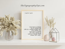 Load image into Gallery viewer, Langston Hughes Poem Print - Dreams Poem - Hold Fast To Dreams UNFRAMED