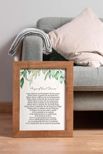 Load image into Gallery viewer, Prayer of Saint Francis Print – Peace Prayer Wall Art – Christian Home Decor – Religious Gift – Framed or Unframed