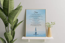 Load image into Gallery viewer, Fear Poem Print by Kahlil Gibran