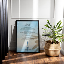 Load image into Gallery viewer, Fear Poem Print by Kahlil Gibran