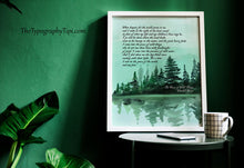 Load image into Gallery viewer, The Peace of Wild Things by Wendell Berry from "Tools of the Trade" ..."When despair for the world grows in me" Framed & Unframed Options