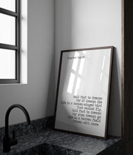 Load image into Gallery viewer, Langston Hughes Poem Print - Dreams Poem - Hold Fast To Dreams UNFRAMED