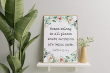 Load image into Gallery viewer, Ruth Bader Ginsburg Quote Print