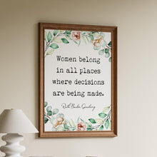 Load image into Gallery viewer, Ruth Bader Ginsburg Quote Print