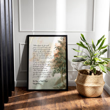 Load image into Gallery viewer, The Peace of Wild Things Wendell Berry Poem Print