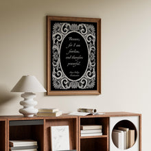 Load image into Gallery viewer, Mary Shelley Frankenstein Poster: “Beware; for I am fearless..." Book Lover Gift