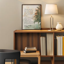 Load image into Gallery viewer, The Peace of Wild Things by Wendell Berry..."When despair for the world grows in me" - illustrated poem