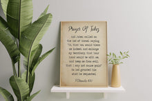 Load image into Gallery viewer, Prayer Of Jabez 1 Chronicles 4:10 Ordination Gift, Christian Artwork - Pastor Gift - Adult Baptism Gift