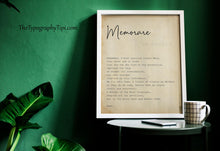 Load image into Gallery viewer, Memorare Prayer Print Remember prayer Framed Prayer Print - Catholic Prayer - Christian wall art - Framed and unframed versions
