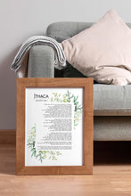 Load image into Gallery viewer, Ithaca Poem Print – C.P. Cavafy Poetry Wall Art, Literary Decor