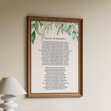 Load image into Gallery viewer, Litany of Humility Print: Catholic Prayer, Elegant Christian Decor