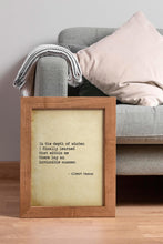 Load image into Gallery viewer, Albert Camus Quote In the depth of winter, I finally learned that within me there lay an invincible summer book Framed & Unframed Options