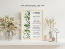 Load image into Gallery viewer, Children Learn What They Live Poem Dorothy Law Nolte Wall Art Poster Print - New Parents Gift - Framed And Unframed Options
