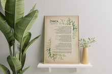Load image into Gallery viewer, Ithaca Poem Print – C.P. Cavafy Poetry Wall Art, Literary Decor