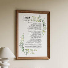 Load image into Gallery viewer, Ithaca Poem Print – C.P. Cavafy Poetry Wall Art, Literary Decor