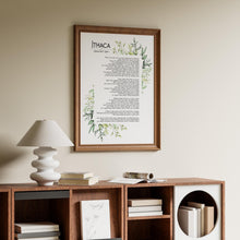 Load image into Gallery viewer, Ithaca Poem Print – C.P. Cavafy Poetry Wall Art, Literary Decor