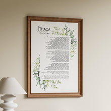 Load image into Gallery viewer, Ithaca Poem Print – C.P. Cavafy Poetry Wall Art, Literary Decor