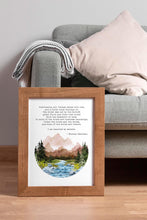 Load image into Gallery viewer, A River Runs Through It, Fly Fishing Quote, "Eventually, all things merge into one..." Norman Maclean Quote - Framed And Unframed Options