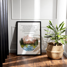 Load image into Gallery viewer, A River Runs Through It, Fly Fishing Quote, "Eventually, all things merge into one..." Norman Maclean Quote - Framed And Unframed Options