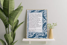Load image into Gallery viewer, Much Ado About Nothing Print Shakespeare Quote Art, Don John Monologue