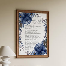 Load image into Gallery viewer, All Is Well Funeral Poem Print – In Loving Memory Art for Celebration of Life, "Death is nothing at all", Sympathy or Condolence Gift