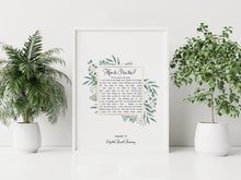 Load image into Gallery viewer, Elizabeth Barrett Browning Poem - How Do I Love Thee? Sonnet 43 Art Print Home Decor poetry Love Poem UNFRAMED