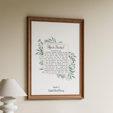 Load image into Gallery viewer, Elizabeth Barrett Browning Poem - How Do I Love Thee? Sonnet 43 Art Print Home Decor poetry Love Poem UNFRAMED