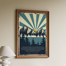 Load image into Gallery viewer, The Peace of Wild Things by Wendell Berry "When despair for the world grows in me" Illustrated poetry art - Framed or Unframed Print