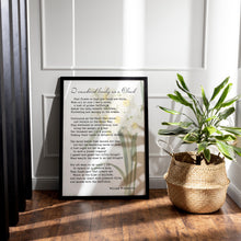 Load image into Gallery viewer, Daffodils Poem Print "I Wandered Lonely as a Cloud" William Wordsworth