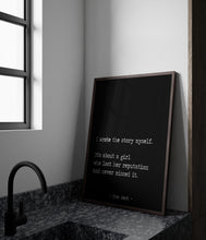 Load image into Gallery viewer, Mae West Quote Print: “I wrote the story myself..."