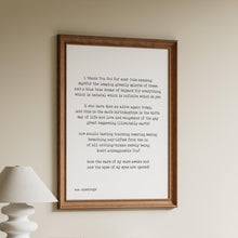Load image into Gallery viewer, e.e cummings Poem i thank You God for most this amazing UNFRAMED