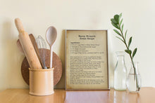 Load image into Gallery viewer, Custom Recipe Print Personalized recipe Custom Kitchen print - Personalized Gift - Unframed print
