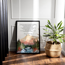 Load image into Gallery viewer, The Road Cormac McCarthy - Once there were brook trout in the streams in the mountains - Physical Print Without Frame