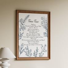 Load image into Gallery viewer, Totus Tuus Prayer Poster Totally yours Prayer, Mary my Mother - Catholic Prayer